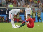 Po zápase panlska s Portugalskem se potkali dva kapitáni a spoluhrái z Realu...