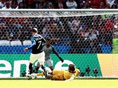Po tomto zákroku kopala Francie proti Austrálii penaltu.