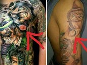 Tenhle mladík si nael tetovací vzor na internetu. A skonil s bradavkou na...
