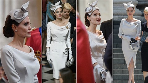 Angelina Jolie se na britský dvr stylizovala dokonale, ale...