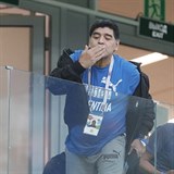 Diego Maradona zdrav fanouky.