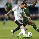 Lionel Messi stl Nigrii svj prvn gl na ampiontu v Rusku.