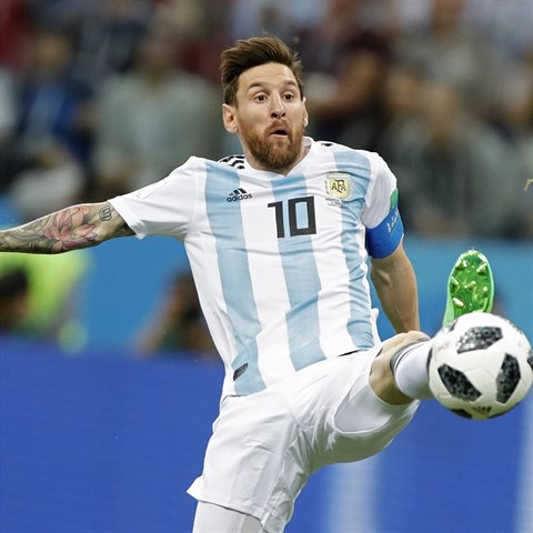 V jedin anci proti Chorvatsku nedoshl Lionel Messi na padajc m.