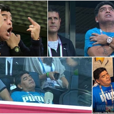 Diego Maradona vydsil fanouky. Bhem zpasu s Nigri vypadal, jako by si...