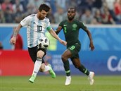 Lionel Messi proti Nigérii zabral, narozdíl od zápasu s Chorvatskem.