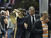 Jakub elezný s neznámou brunetkou na filmovém festivalu v Karlových Varech.