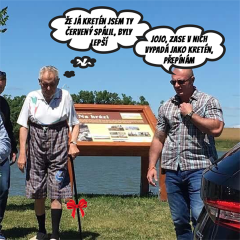 Milo� Zeman se stal ter�em v�sm�chu na soci�ln�ch s�t�ch.