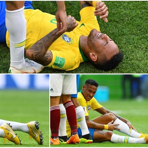 Brazilec Neymar je největším simulantem mistrovství. Posmívají se mu i...