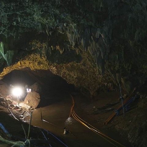 V Thajsku hroz det a voda v jeskyni by mohla stoupnout.