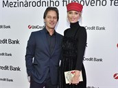 Daniela Petová s manelem na Unicredit party
