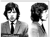 A zde Mick Jagger z Rolling Stones.
