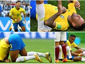 Brazilec Neymar je nejvtím simulantem mistrovství. Posmívají se mu i...