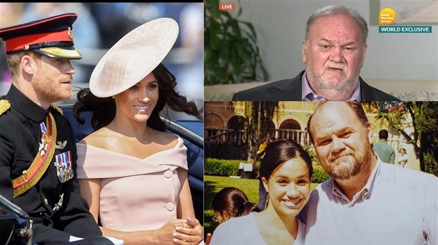 Otec Meghan Markle navtíví svou dceru, a chce, nebo nechce.