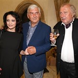 Lucie Bl, Miroslav Donutil a oslavenec Kristin Kodet