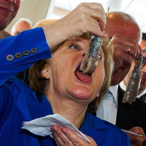 Merkelov si si dopv ryb pochoutku.