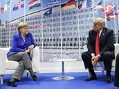 Trump jedná se svým nmeckým protjkem, kanclékou Angelou Merkelovou.