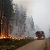 Švédsko bojuje se suchem, jeho vinou se rozhořela bezmála stovka lesních požárů.