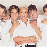 Brigitte Nielsen a jej synov Julian, Kilian, Douglas a Raoul