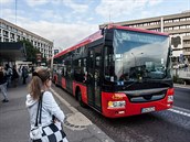 Takhle vypadají busy MHD v Bratislav.