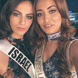 Miss Irák Sarah Idan and Miss Israel Adar Gandelsman chtěly světový mír a...