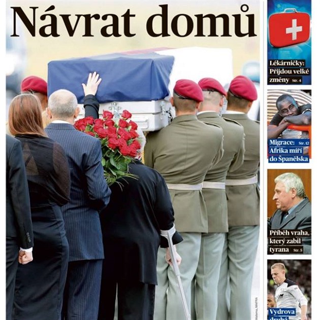 Nen obvykl, aby noviny vnovaly jedn fotce celou tituln stranu.