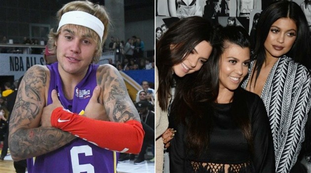 Justin má holky z rodu Jenner - Kardashian velmi rád.