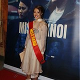 Ha Thanh petlkov na premie filmu Miss Hanoi.