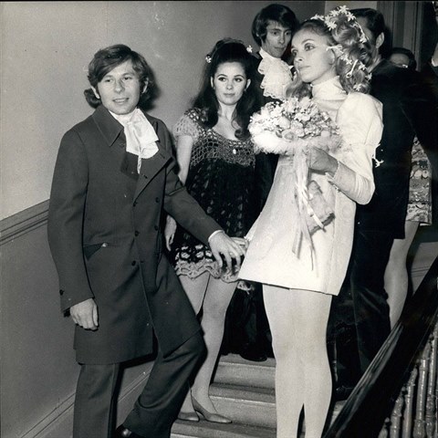 Svatba Polanskho s herekou Sharon Tateovou.