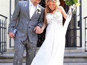 Vzali se v roce 2011 v praském Trojském zámeku bez vtí pozornosti médií.