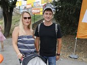 Spokojená rodinka - Saa Railov s partnerkou Lídou Nmekovou a dcerkou