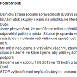 DSSS svolv na sobotu protest proti rasismu.