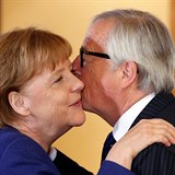 Jean-Claude Juncker s Angelou Merkelovou.