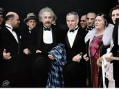 Albert Einstein a Charlie Chaplin.