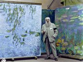 Francouzský impresionistický malí Claude Monet.