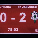 Slavia nezvládla zápas s Jabloncem.