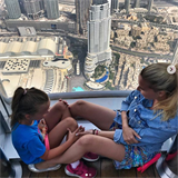 Vhled z Burj Khalifa.