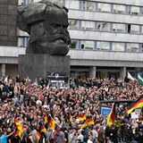 Demonstrace v Chemnitzu budou ve tvrtek pokraovat.