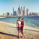 S přítelkyní Katkou na dovolené v Dubaji