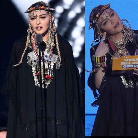 Madonna pronesla pietní řeč v kostýmu jako z dílny Jany Uriel Kratochvílové.