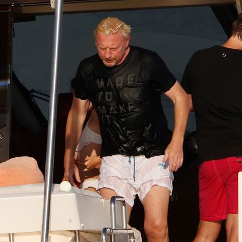 Boris Becker si uv luxusn dovolenou na jachtch.