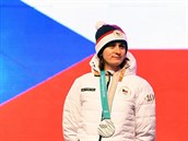 Martina Sáblíková na Olympiád v Pchjongchangu.