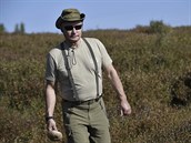 Putin na Sibii dokonce i houbaí.