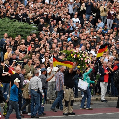 Pravicovch radikl je na demostracch jen minimum.