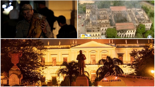 Brazilské muzeum totáln zdevastoval poár. Podívejte se, co zde lehlo popelem.