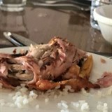Syrové maso v hotelové restauraci.