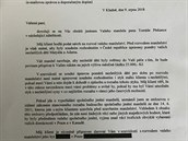 Píbuzný Lucie Vondrákové zveejnil dopis s nabídkou od Tomáe Plekance.