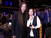 Lucianna Krecarová alias Anna K. se svým partnerem, hudebníkem Tomáem Varteckým