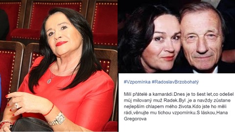 Hana Gregorová vzpomíná na svého manela Radoslava Brzobohatého. Toho povauje...