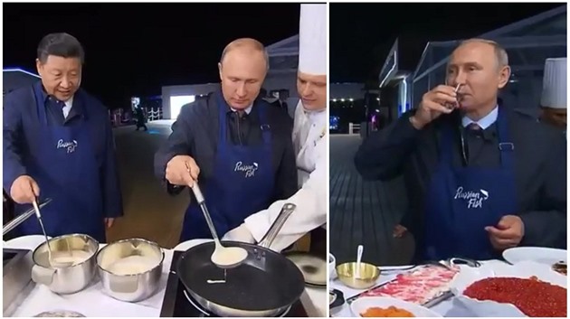 Vladimir Vladimirovi je zdatným kuchaem.