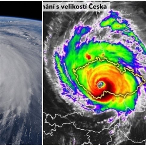 Hurik�n Florence je obrovsk�. Kdyby se p�ehnal p�es �esko, cel� ho zpusto��.